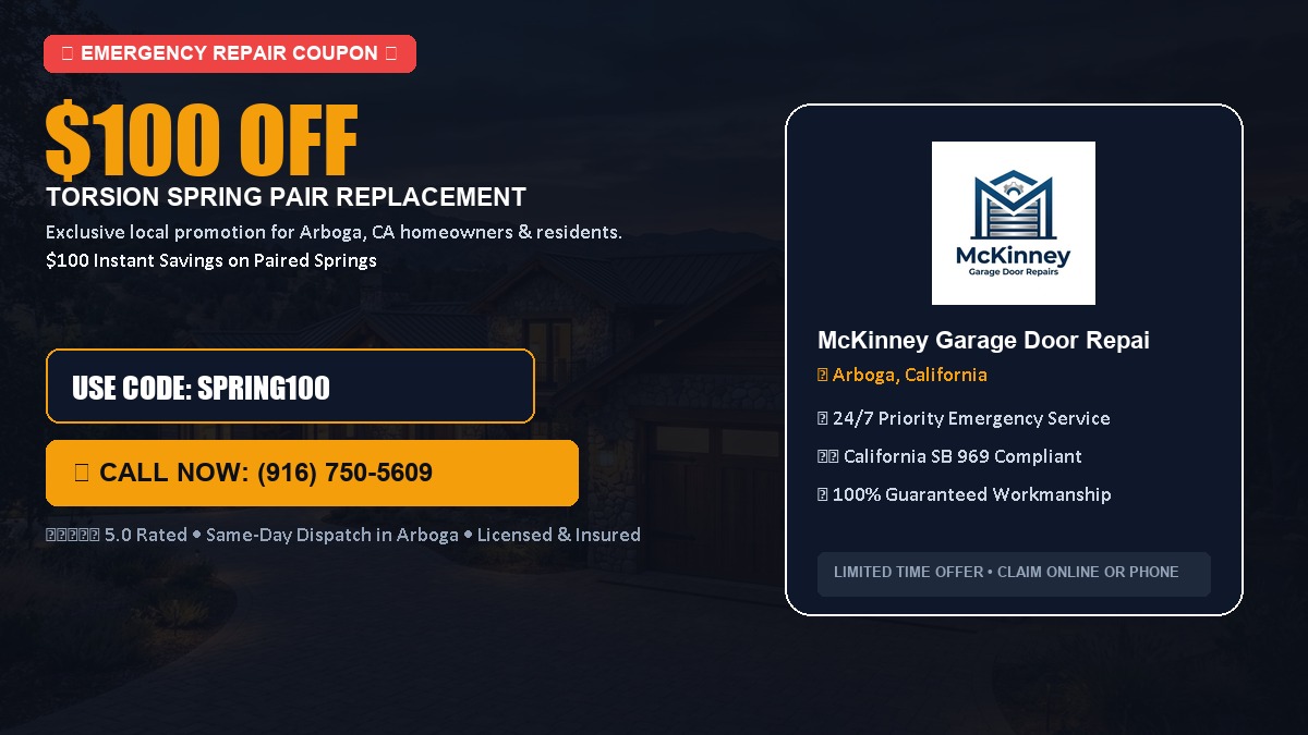 $100 OFF Heavy-Duty Torsion Spring Pair Replacement in Arboga, CA